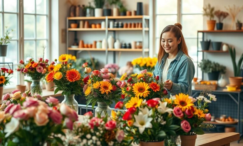 cara buka usaha florist